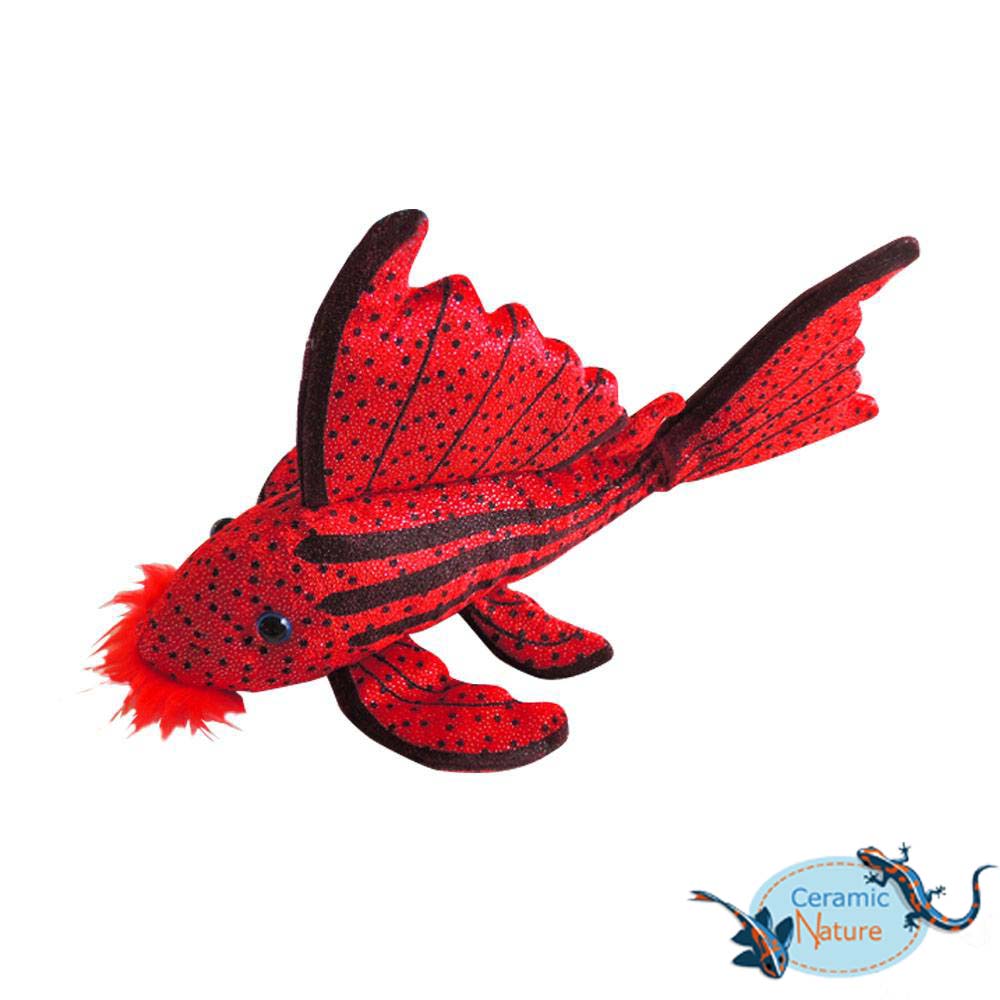 Crimson pleco plush